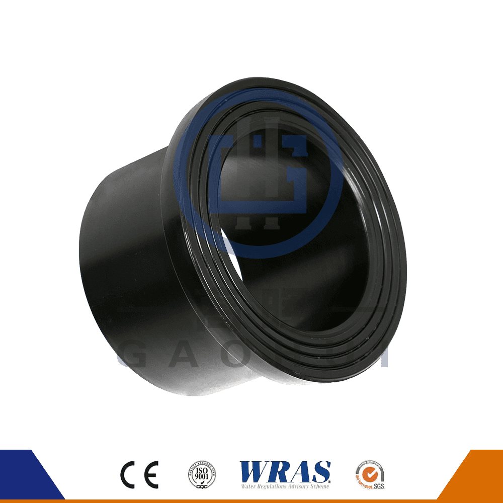 العقب النهائي لشفة حافة انصهار العقب المصبوب HDPE البيع الساخن لأنابيب المياه